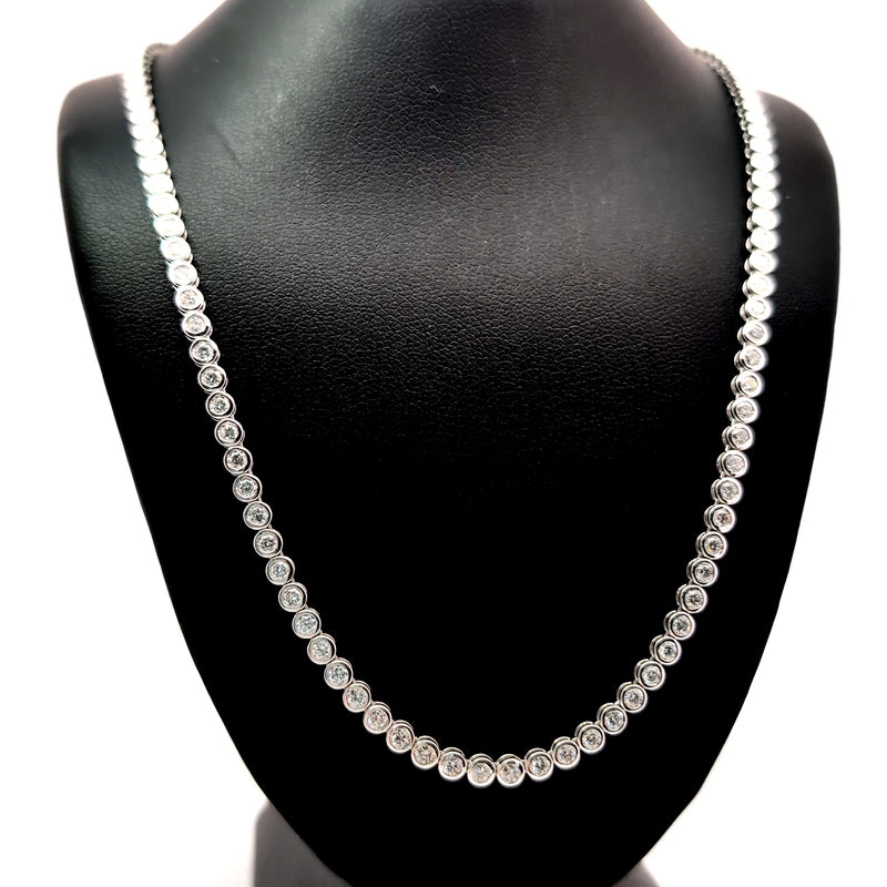 TENNIS NECKLACE 14KW DEF VS2 HPHT DIA 5.10CTS