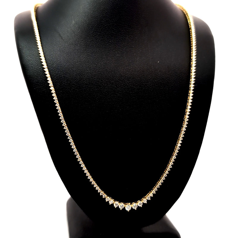 (0.08CTS)RIVIERA NECKLACE 14KY EFG VS2 CVD DIA 2.70CTS